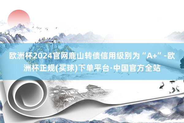 欧洲杯2024官网鹿山转债信用级别为“A+”-欧洲杯正规(买球)下单平台·中国官方全站