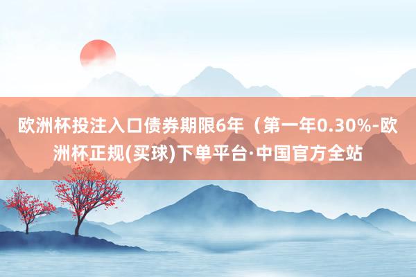 欧洲杯投注入口债券期限6年（第一年0.30%-欧洲杯正规(买球)下单平台·中国官方全站